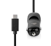 CCHAC300ABK Chargeur de Voiture 3.0 A Câble Fixe USB-C Noir