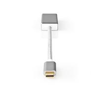 Nedis CCTB64550AL02 câble vidéo et adaptateur 0,2 m USB Type-C Mini DisplayPort Argent