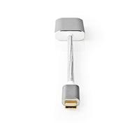 Nedis Câble adaptateur vidéo CCTB64580AL02 USB‑C vers Mini DisplayPort 0,2 m Argent
