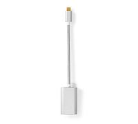 Nedis Adaptateur graphique CCTB64680AL02 USB-C vers HDMI 4K 20 cm USB 3.2 Gen 1 Argent