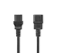 Nedis Cegl10500Bk20 Câble d'alimentation Iec-320-C14 Iec-320-C13 Droit Droit Nickelé 2.00 M Rond PVC Black Label