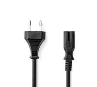 Nedis CEGL11040BK20 Câble d'alimentation Noir 2 m Fiche secteur type C IEC 320 (CEGL11040BK20)