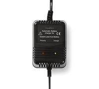 Nedis Chargeur de batterie plomb-acide - 2.3 / 6.9 / 13.8 V DC - 0.6 A - Maintien de charge - Euro / Type C (CEE 7/16) - Bornes de batterie - Type de batterie - Energie : AGM / Batterie plomb / Gel /