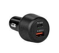 Nedis Chargeur Voiture avec USB-C 65W PD et USB-A QC 3.0 Charge Rapide Noir