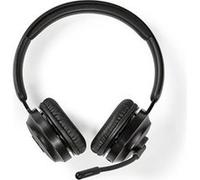Nedis CHSTB310BK - Écouteurs avec micro - sur-oreille - sans fil - USB - noir Noir