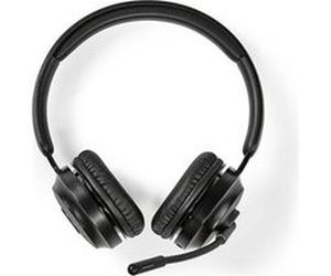 Nedis CHSTB310BK - Écouteurs avec micro - sur-oreille - sans fil - USB - noir Noir
