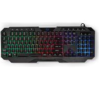 NEDIS Clavier de Jeu Filaire | USB Type-A | Clés à Membrane | LED | QWERTY | Dispostion Hollande | Longueur du câble d'alimen
