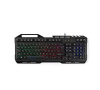 Nedis Clavier Gamer Filaire avec Support Téléphone Rétroéclairé LED Noir