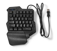 Nedis Clavier Gaming Filaire USB-A Clés à Membrane RVB Universel Câble 1.60m