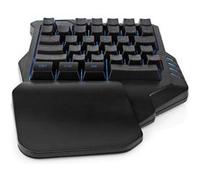 Nedis - Clavier - wired, single-handed, gaming - backlit - USB - noir - boîte cadeau avec eurolock G
