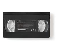 Nedis Cassette de nettoyage CLTP100BK – pour têtes VHS – 20 ml – Noir G