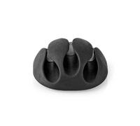 Nedis Cmgc20034Bk Cable Management Cable Clip Click & Go 4 Pieces Nombre de fentes : 3 Fentes Epaisseur maximale du câble : 5.3 Mm Tpe Noir