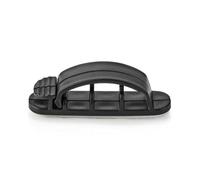 Nedis Cmgc22033Bk Cable Management Cable Clip Locked 3 Pieces Nombre de fentes : 3 Fentes Epaisseur maximale du câble : 7.5 Mm Polypropylène Noir