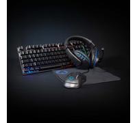 Nedis Combo de Jeu kit | 5-en-1 | Clavier, Casque, Souris et Tapis de Souris | Noir | QWERTY | Dispostion Hollande