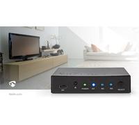 Nedis Commutateur HDMI ™ / 3 port(s) / 1x USB-C™ / 2x HDMI™ entrée / 1x HDMI™ sortie / 4K@60Hz / 18.0 Gbps / métal / anthracite