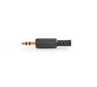 Nedis connecteur audio - droit - fiche - doré - soudure - diamètre d'entrée du câble : 4.0 mm - PVC - or / noir - 25 pièces - enveloppe