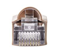 Nedis - Connecteur de réseau - RJ-45 (M) - UTP - CAT 5 - démarré - gris, transparent (pack de 10)