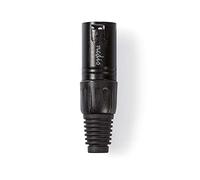 Nedis Connecteur XLR mâle 3 broches Noir