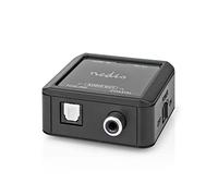 Nedis | Convertisseur audio numérique | 1 voie | Entrée de connexion : DC Power/HDMI™ | Sortie de connexion : 1 x audio coaxial / 1 x TosLink femelle | eARC | Automatique | Anthracite