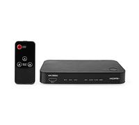 Nedis Convertisseur audio numérique | 2 voies | Connexions - Entrée : DC Power / 3 x entrée HDMI | Connexions - Sortie : 1 x 3,5 mm / 1 x TosLink / 2 x sorties HDMI | eARC | Automatique/Bouton