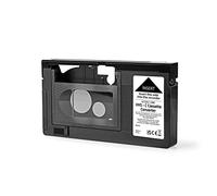 Convertisseur VHS | Conversion : VHS-C en VHS | Branchez et jouez | Noir