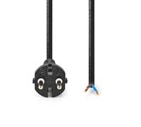 Cordon d'alimentation pour aspirateur | 7.00 m | CEE 7/17 | 250 v AC | 16 a | Noir | PVC