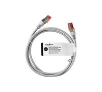 Nedis - Cordon de raccordement - RJ-45 (M) pour RJ-45 (M) - 3 m - S/FTP - CAT 6 - rond - gris