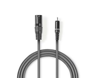 Nedis COTH15205GY30 câble audio 3 m XLR (3-pin) RCA Gris