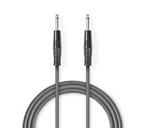 Nedis OnStage series - Câble audio - jack mono mâle pour jack mono mâle - 1.5 m - gris foncé