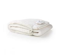 Nedis Couette électrique | sous-Couverture | 1 Personne | 150 x 80 cm | 3 réglages de Chaleur | Lavable | Protection Contre la surchauffe | Polyester/Synthétique