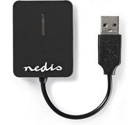 Nedis CRDRU2300BK - Lecteur de carte - tout-en-un (MS PRO, SD, xD, MS PRO Duo, miniSD, TransFlash, SDHC, microSDHC) - USB 2.0 Noir G