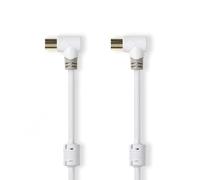 Nedis CSBW40010WT50 câble coaxial Blanc