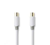 Câble coaxial 100 db cei (coaxial) mâle - cei (coaxial) mâle 2,0 m blanc