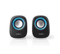 NEDIS CSPR10020BU Enceinte PC | 2.0 | 12 W | 3,5 mm Femelle | Blanc/Bleu