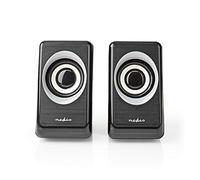 NEDIS CSPR20020BK Enceinte PC | 2.0 | 18 W | Prise 3,5 mm