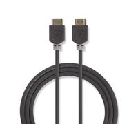 Câble HDMI™ haute vitesse avec Ethernet | Connecteur HDMI™ | Connecteur HDMI™ | 4K@60Hz | ARC | 18 Gbps | 1,00 m | Rond | PVC | Anthracite | Boîte