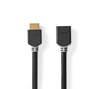 Nedis Cvbw35090At10 High Speed ??Hdmi&Trade;Cable With Ethernet Hdmi&Trade ; Connector Hdmi&Trade ; Female 8K@60Hz Earc 48 Gbps 1.00 M Round PVC Anthracite Box