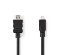 Nedis CVGB34700BK20 câble HDMI 2 m HDMI Type A (Standard) HDMI Type D (Micro) Noir