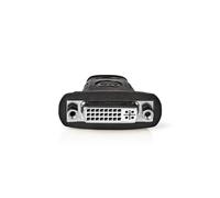 Nedis CVGB34910BK changeur de genre de câble HDMI Type A (Standard) DVI-D Noir, Acier inoxydable