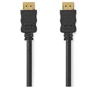 Nedis Câble HDMI Haute Vitesse avec Ethernet 4K @ 60Hz ARC 18 Gbps CVGL34060BK05 0,50 m Noir