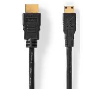 Nedis CVGL34500BK15 câble HDMI 1,5 m HDMI Type A (Standard) HDMI Type C (Mini) Noir