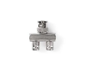 Nedis CVGP01946ME connecteur de fils BNC Argent