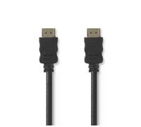 Nedis - Câble HDMI avec Ethernet - HDMI mâle pour HDMI mâle - 5 m - blindé - noir - rond