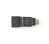 Nedis Adaptateur HDMI CVGP34905BK – Connecteur femelle rotatif – Noir