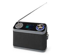 Nedis DAB+ Radio - version de table - DAB+ / FM - 2.4 " - écran couleur - alimenté par batterie / secteur - numérique - 24 W - Bluetooth - sortie casque - réveil - minuterie de mise en veille - IP20