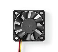 Nedis DCFAN4010BK 6500 tr/min 3 pin 40 mm Silencieux Computer CC Refroidissement Fan, Noir