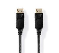 NEDIS Display Port 1.2, DisplayPort mâle - DisplayPort mâle, noir, 2 m