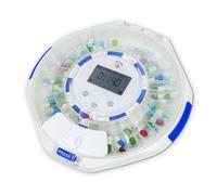 Nedis Distributeur de pilules Wi‑Fi – 28 compartiments – Écran LCD – Blanc