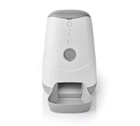 Nedis Distributeur de nourriture pour animaux SmartLife WIFIPET10CWT – Wi‑Fi 3,7L Gris/Blanc