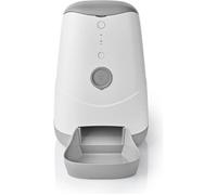 Nedis Distributeur de nourriture pour animaux SmartLife WIFIPET10CWT – Wi‑Fi 3,7L Gris/Blanc